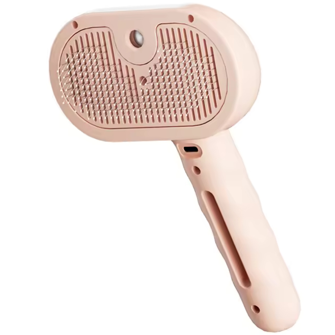 Steam Pet Brush with One-Click Removal